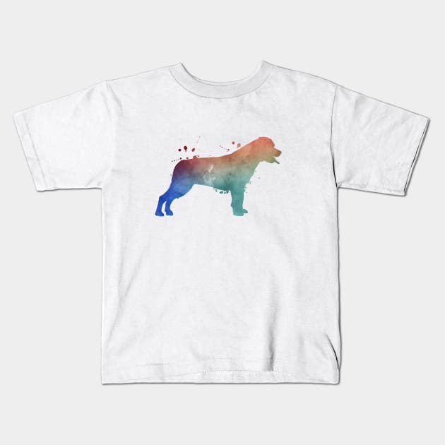 Rottweiler Dog Kids T-Shirt by TheJollyMarten